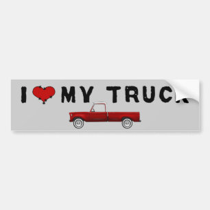 I Liebe mein LKW Autoaufkleber