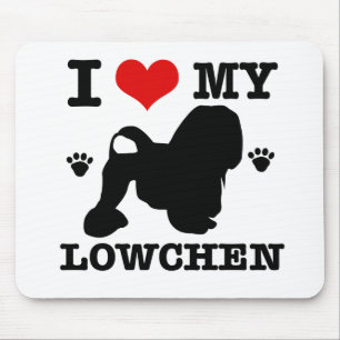 I Liebe mein Lowchen Mousepad