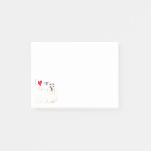 I Liebe mein Maltesisch Post-it Klebezettel