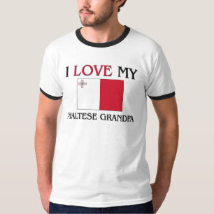 I Liebe mein maltesischer Großvater T-Shirt