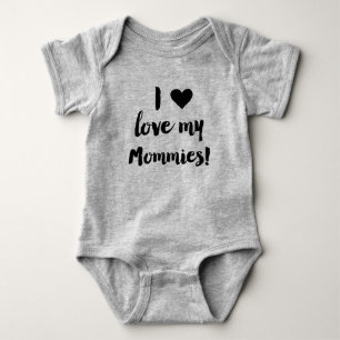 I Liebe mein Mama-Baby-Jersey-Shirt Baby Strampler