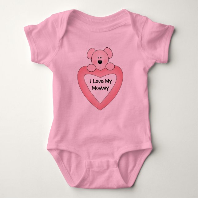 I Liebe mein Mamababy Baby Strampler (Vorderseite)
