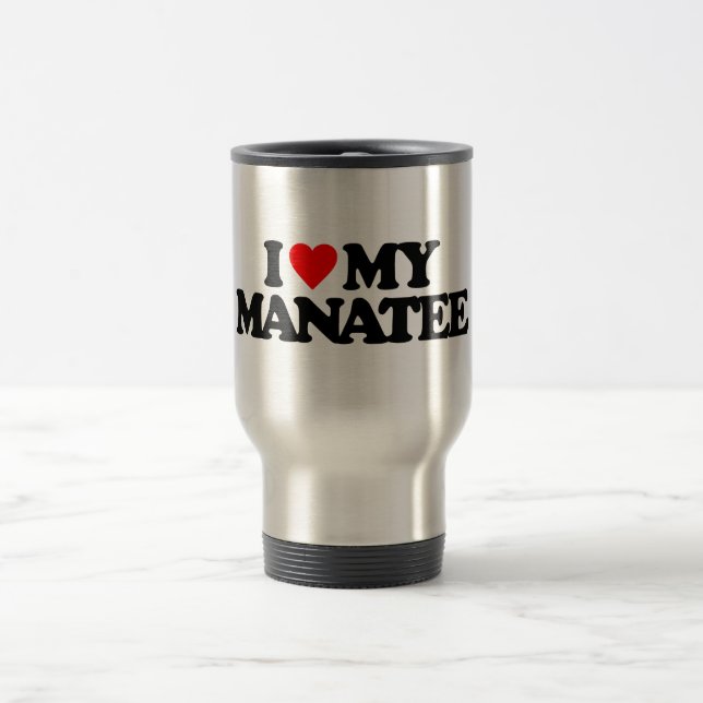 I LIEBE MEIN MANATIS REISEBECHER (Mittel)