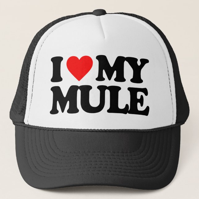 I LIEBE MEIN MAULTIER TRUCKERKAPPE (Vorderseite)