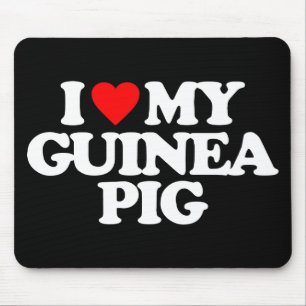 I LIEBE MEIN MEERSCHWEINCHEN MOUSEPAD