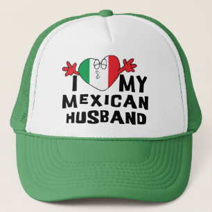 I Liebe mein mexikanischer Ehemann Truckerkappe