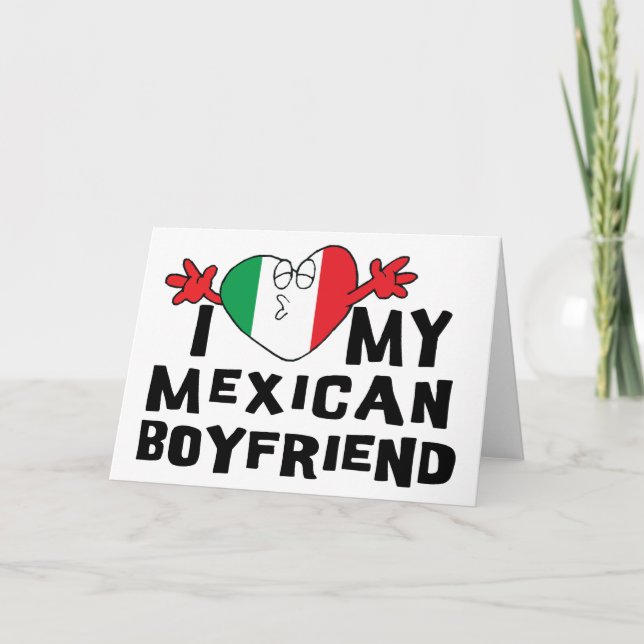 I Liebe mein mexikanischer Freund Karte (Vorderseite)