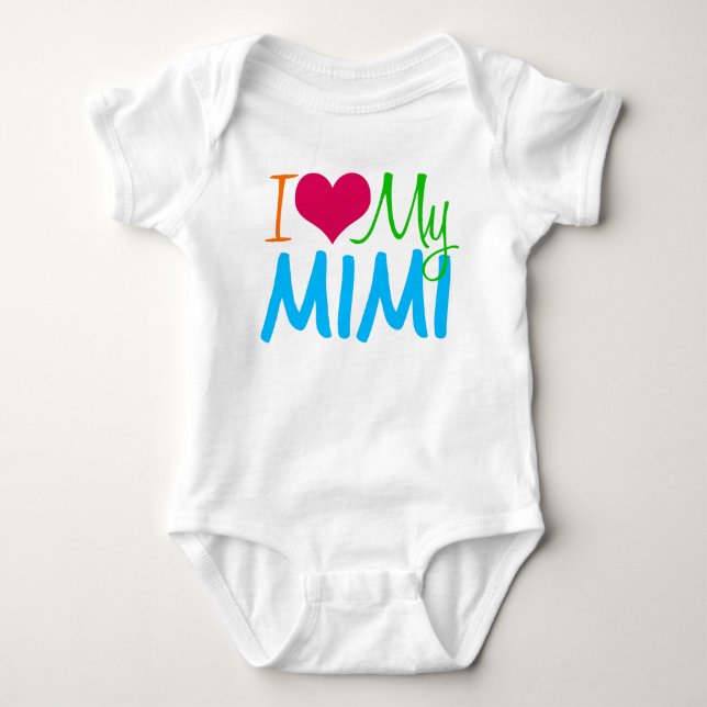 I Liebe mein Mimi Baby Strampler (Vorderseite)