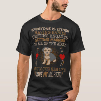 I Liebe Mein Morkie Pet Liebhaber Geschenk T-Shirt