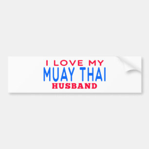 I Liebe mein Muay thailändischer Ehemann Autoaufkleber