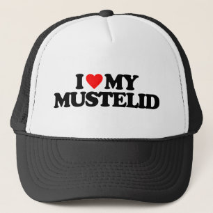 I LIEBE MEIN MUSTELID TRUCKERKAPPE