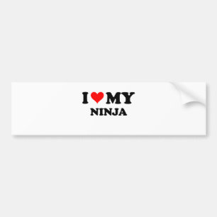I Liebe mein Ninja Autoaufkleber