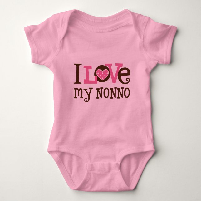 I Liebe mein Nonno Baby Strampler (Vorderseite)