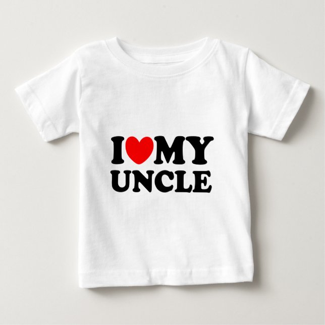 I Liebe mein Onkel Baby T-shirt (Vorderseite)