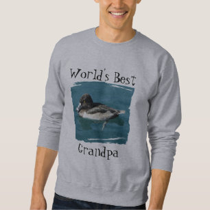 I Liebe Mein Opa Lake Bird Foto Schwarz-weiß Duck Sweatshirt