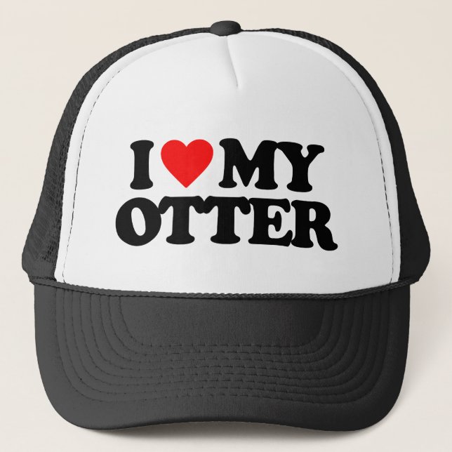 I LIEBE MEIN OTTER TRUCKERKAPPE (Vorderseite)