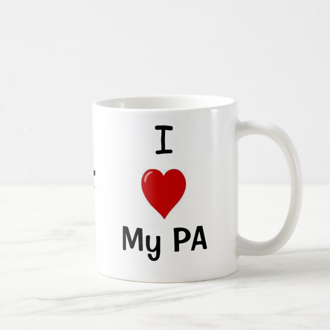 I Liebe mein PA und meine PA-Lieben ich! Kaffeetasse (Rechts)