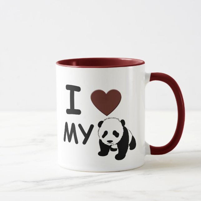 I LIEBE MEIN PANDA TASSE (Rechts)