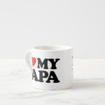 I LIEBE MEIN PAPA ESPRESSOTASSE<br><div class="desc">I LIEBE MEIN PAPA</div>