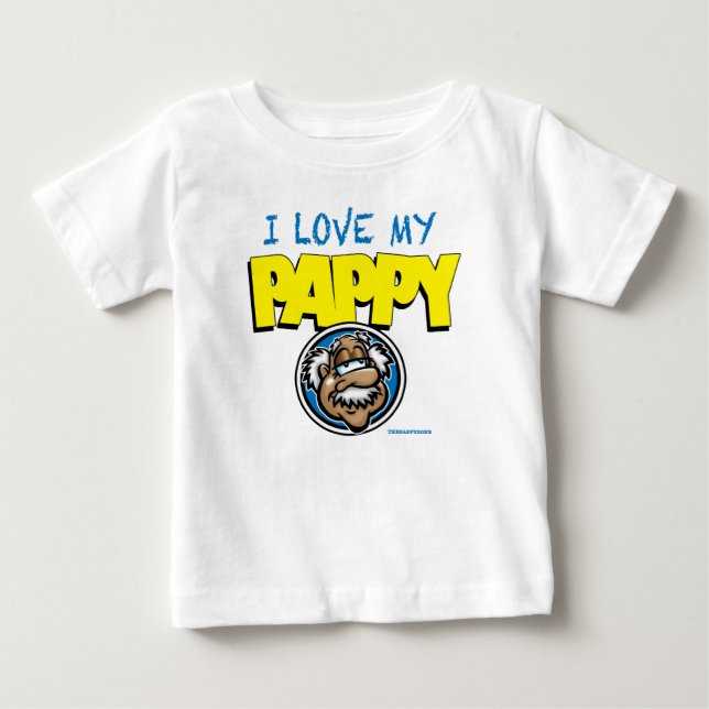 I LIEBE MEIN PAPPY BABY T-SHIRT (Vorderseite)