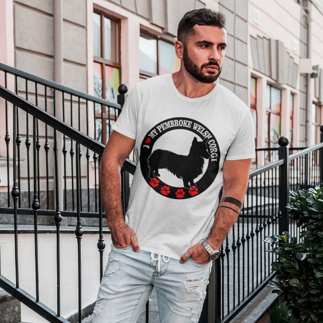 I Liebe Mein Pembroke Walisischer Corgi T - Shirt (Von Creator hochgeladen)