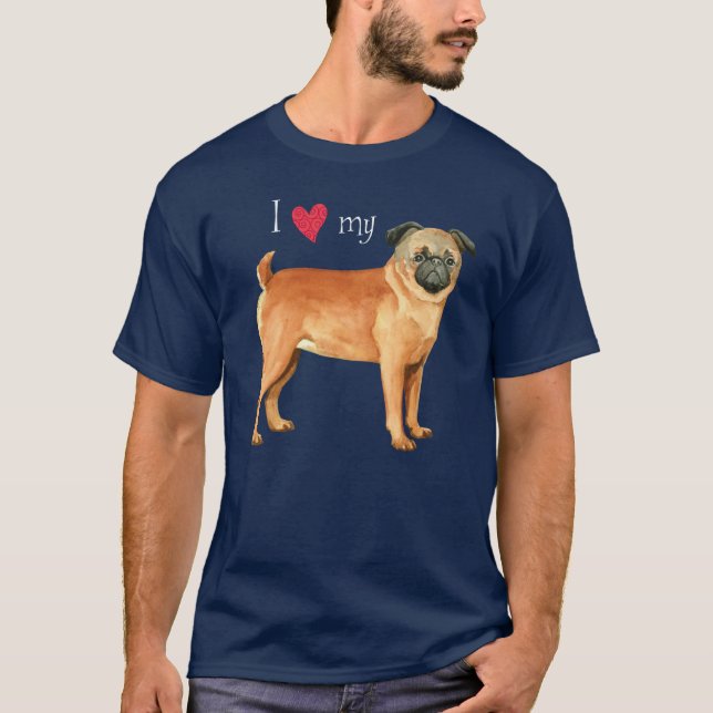 I Liebe mein Petit Brabancon T-Shirt (Vorderseite)