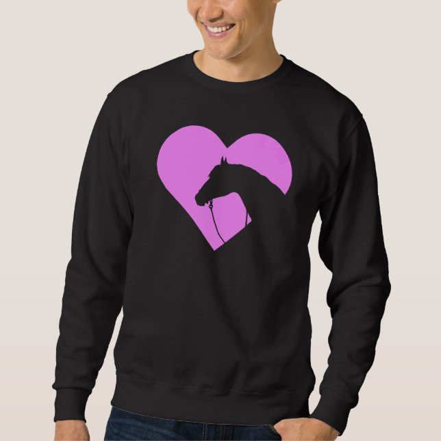 I Liebe Mein Pferd Reitpferd 3 Sweatshirt (Vorderseite)