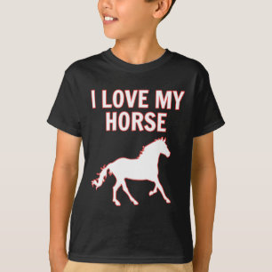 I Liebe Mein Pferd T Shirt Niedlich Reiten Eque