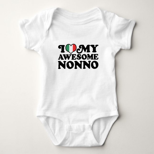 I Liebe Mein Phantastischer Nonno Baby Strampler (Vorderseite)