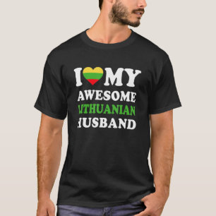 I Liebe Mein Phantastisches litauisches Ehemann T-Shirt