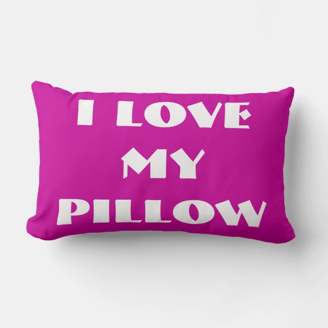 I LIEBE MEIN PILLOW LENDENKISSEN (Vorderseite)