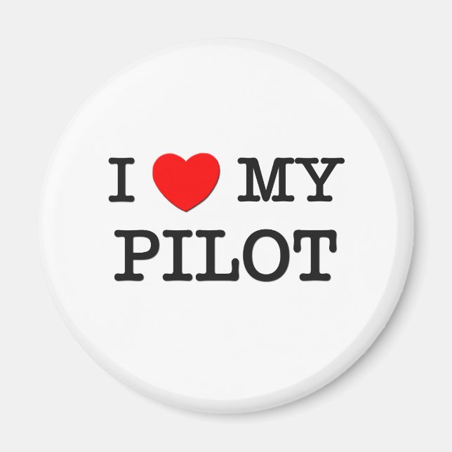I Liebe mein PILOT Magnet (Vorne)
