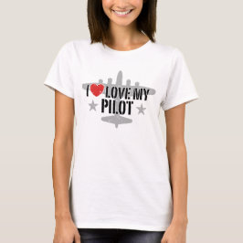 I Liebe Mein Pilot T-Shirt