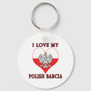 I Liebe Mein Polnisch Babcia Schlüsselanhänger