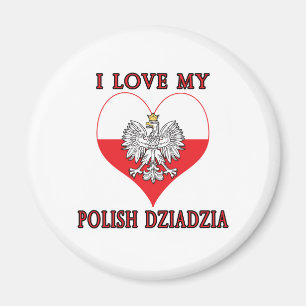 I Liebe Mein Polnisch Dziadzia Magnet