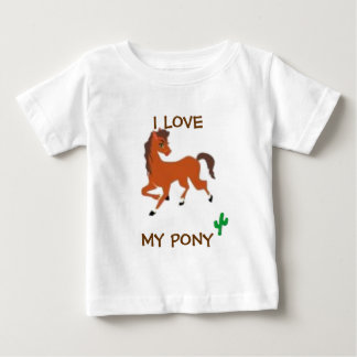 I LIEBE MEIN PONY BABY T-SHIRT