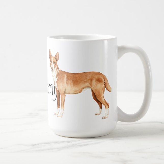 I Liebe mein portugiesisches Podengo Kaffeetasse (Rechts)