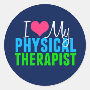 I Liebe Mein PT Runder Aufkleber