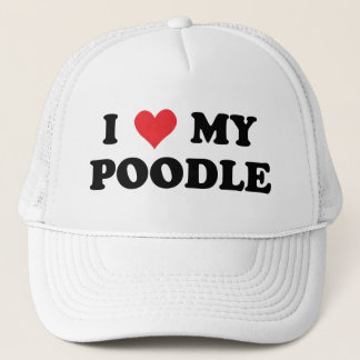 I Liebe mein Pudel Truckerkappe