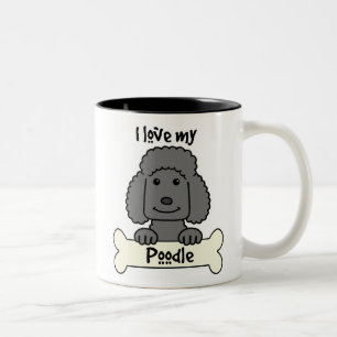 I Liebe mein Pudel Zweifarbige Tasse