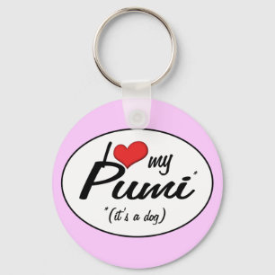 I Liebe mein Pumi (es ist ein Hund) Schlüsselanhänger