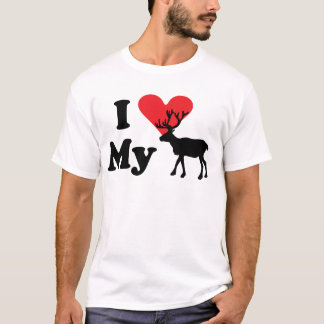 I Liebe mein Ren-T-Shirt T-Shirt