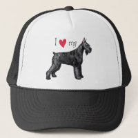I Liebe mein riesiger Schnauzer
