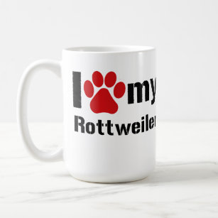 I Liebe mein Rottweiler Kaffeetasse