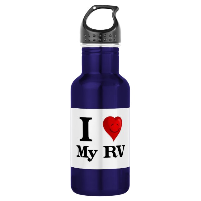 I Liebe mein RV Trinkflasche (Vorderseite)
