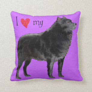 I Liebe mein Schipperke Kissen