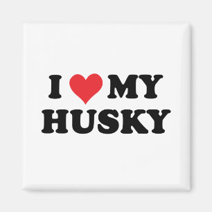 I Liebe mein Schlittenhund Magnet