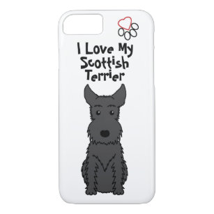 I Liebe mein schottischer Terrier-Telefon-Kasten Case-Mate iPhone Hülle