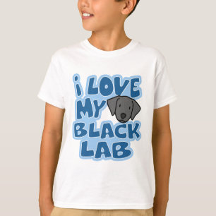 I Liebe mein schwarzer Labrador-T - Shirt