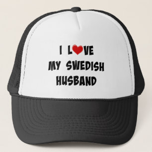 I Liebe Mein schwedisches Ehemann Truckerkappe